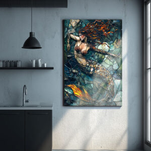 Depthsong - Mermaid - Print on Canvas - Made in Australia